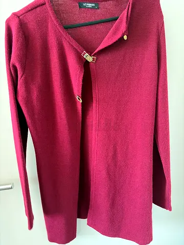 Maroon cardigan