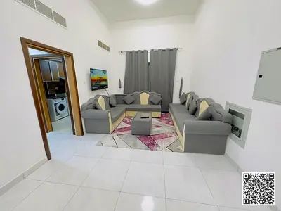 شقة غرفة و صالة مفروشة للإيجار الشهري في عجمان - الراشدية 2 - بالقرب من حديقة السيدات ✔️ شامل الفواتير و الإنترنت ⚡📶 فرش فاخر !