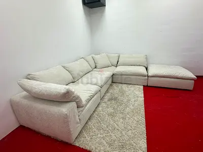 Like new condition marina home Luscious sofa with footstool