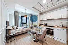 Fully Furnished Studio | Marina and Beach View | Ready to Move |