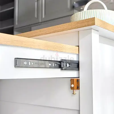 Kitchen table and cabinet