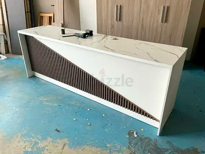 Modern Geometric Reception Desk