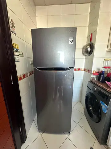 LG 400 Liters Top Mount Refrigerator, Dark Graphite Silver - GN-B402SQCB, FREE DELEVERY +WARRENTY