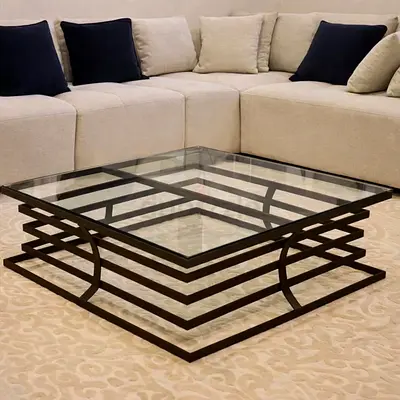 THEONE Elegant Glass Coffee Table with Stylish
