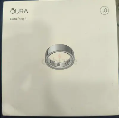 Oura Ring Generation 4 (Size 10) - Silver/Cloud Color, New in Box