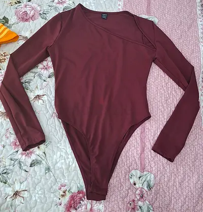 Maroon Long Sleeve Top — Good Condition