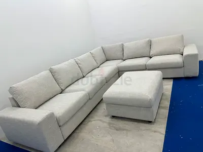 As good as new IKEA vimle beige color corner sofa with footstool