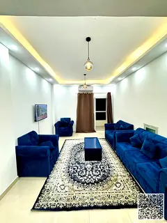 Fully furnished one-bedroom apartment with elegant and tidy furnishings for monthly rent - Ajman Cor