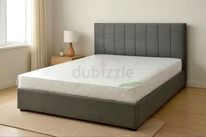 Gray Brand new Queen size bed including medical mattress good Quality Queen bed