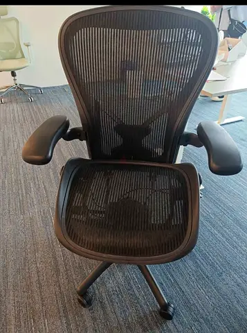 Herman miller Aeron chair.size B and C available.coloure black and gray