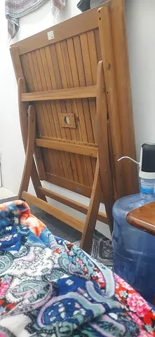 Solid Wood Folding Dining/Utility Table - Good Condition