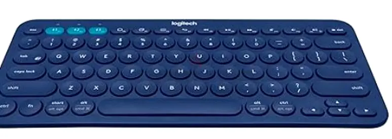 Logitech Compact Bluetooth Keyboard - Slim Wireless, Navy Blue (K380-style)
