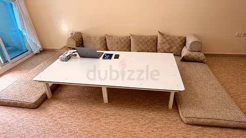 Urgent sale ground sitting set with table