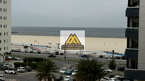 شقة غرفة وصالة بإطلالة بحرية للإيجار في النخيل 1 – كورنيش عجمان موقع مميز وسكن راقي