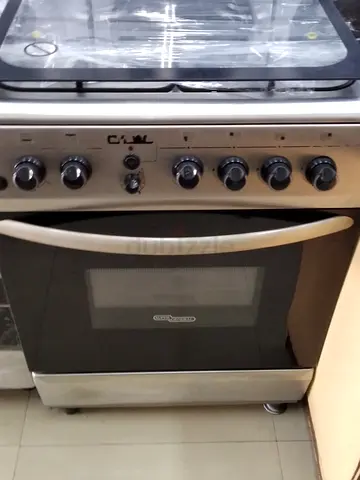 Used Geepas 5-Burner Gas Cooker with Oven - Good Working Condition