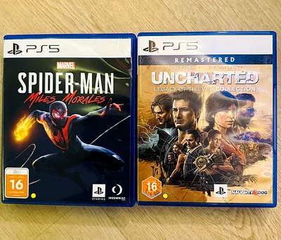 Spiderman: miles morales || Uncharted: the legacy of thieves.