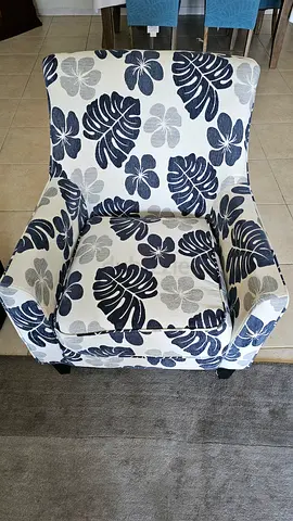 Comfortable Floral Accent Armchair - Good Condition