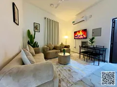 For monthly rent: Luxurious furnished one-bedroom apartment with a living room, in Ajman, Al Rashidi