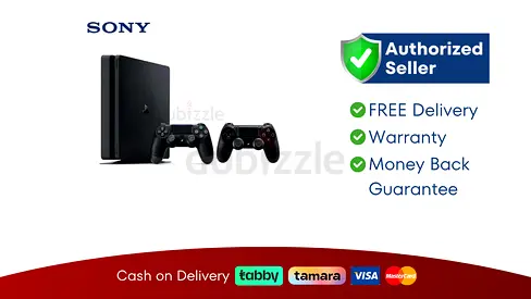 Sony PlayStation 4 - Slim - 500 GB with 2 Controller Brand New | 1 Year Warranty | FREE  Delivery