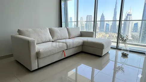 Ikea vimle L shape sofa bed with mattress