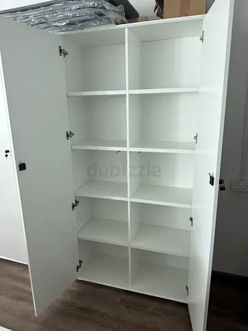 Office Storage Cabinet - 2 Door - White - Lockable