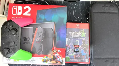 WhatsApp Nintendo Switch Oled (Neon Joy-Con) with Poke9mon Legends Arceus  Accessories