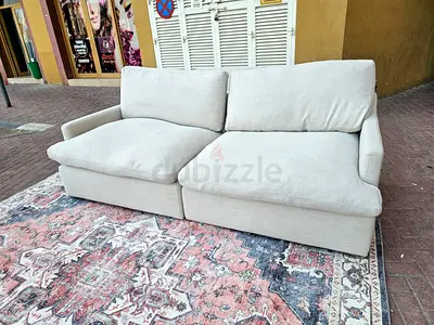 Home Center Two Seater Sofa Beige Good Condition
