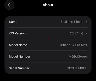 iPhone 14 Pro Max - 256GB (Space Black) - Good Condition