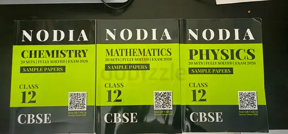 NODIA CBSE Grade 12 Board Sample Papers (20) for Physics, Chemistry, Maths