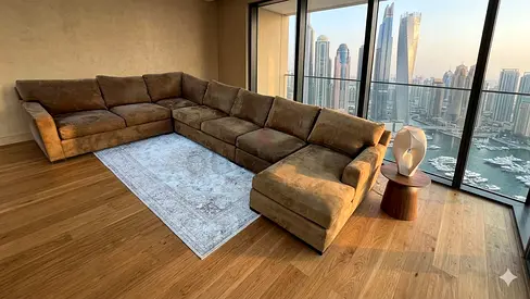 Crate Barral axis U shape sofa