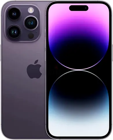 Apple iPhone 14 Pro – Deep Purple, 512GB, battery %100    iOS:  iOS 26.4.1