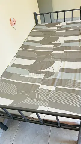 Heavy Duty Single Metal Bed Frame with mattres- Used, Good Condition, purchased on 30 December 2025