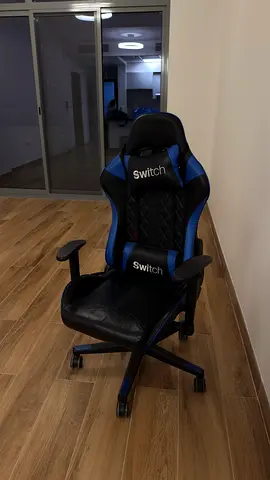 Black  Blue Switch Gaming/Office Chair — Good Condition
