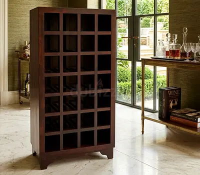 solid wood wine storage