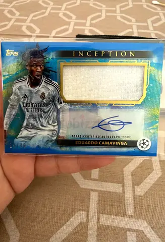 Camavinga Topps inception uefa autograph relic card 2024/25