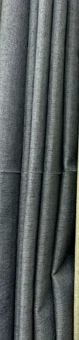 Dark Grey Fabric Curtains — Set of Ready-Made Panels