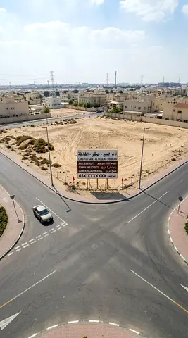 🔥 أرض زاوية سكنية للبيع في الحوشي 🔥