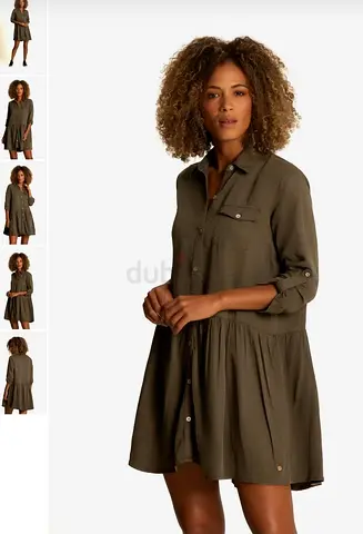 Military green woman dress size M