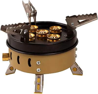 Generic 11000W Camping Gas Stove Burners Adjustable Big-Fire Backpacking Windproof Propane Gas Stove