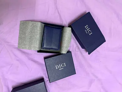 DICI Milano Mens Leather Wallet with Box - New