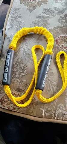 Seadoo Yellow Tow Rope / Ski Rope - Single Handle, Good Condition
