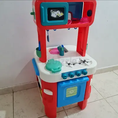 Childrens Play Kitchen Set with Accessories - Good Condition