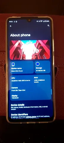 Brand New 5G Moto G06 Power 256 Gb with 4+4 Gb Boost RAM smartphone in with original case, charger