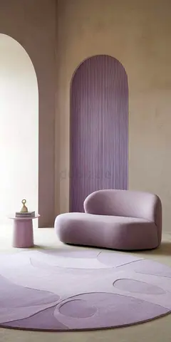 Light Purple Modern Lounge Sofa