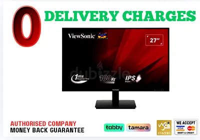 ViewSonic 27 inch Full HD Monitor - 100Hz- 1 Year Warranty
