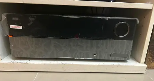 Harmon Kardon Music System, Amplifier, 5 Tall/small Speaker, Subwoofer (location: Al Mamzar Dubai)