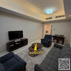 Luxury one-bedroom apartment with a balcony and open views. Ajman, Gulf Tower. Fully furnished, avai