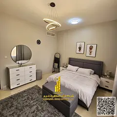 Fully furnished one-bedroom apartment for monthly rent in Ajman - Corniche - Corniche Residences