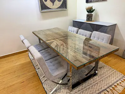 Marina Home Railway Wood Dining Set