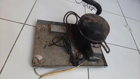 Used water dispenser compressor Unit - Single Compressor on Mounting Plate